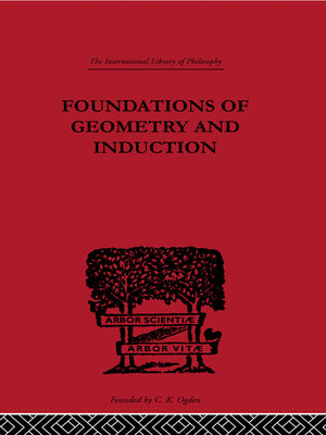 cover image of Foundations of Geometry and Induction